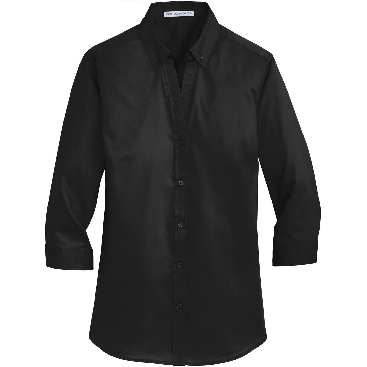 Black Button Up Shirts - Port Authority - Comfortable Twill