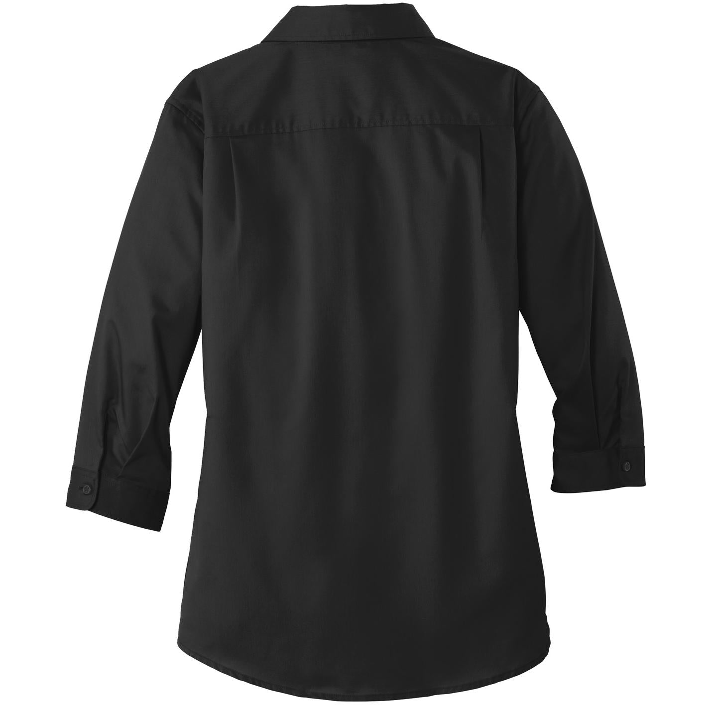 Black Button Up Shirts - Port Authority - Comfortable Twill