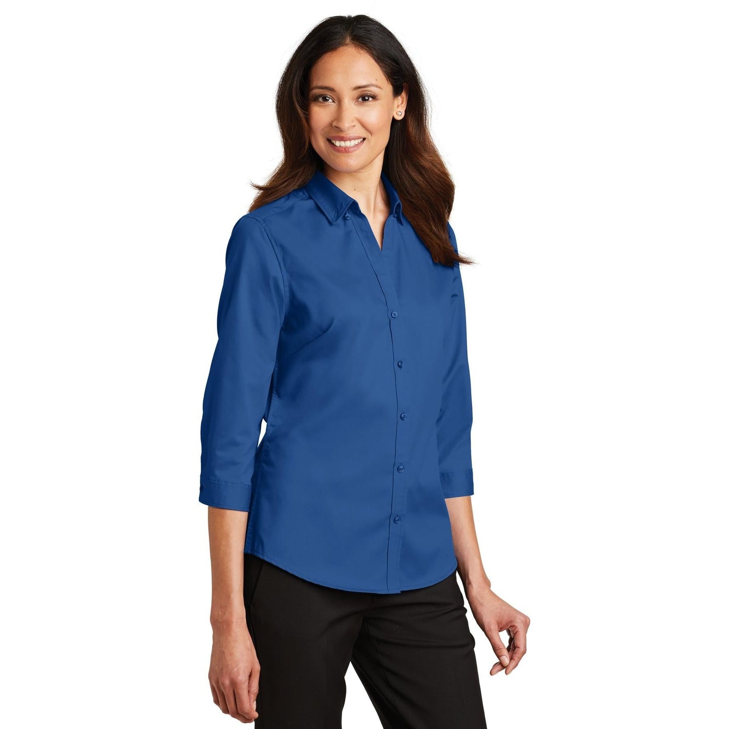 Black Button Up Shirts - Port Authority - Comfortable Twill