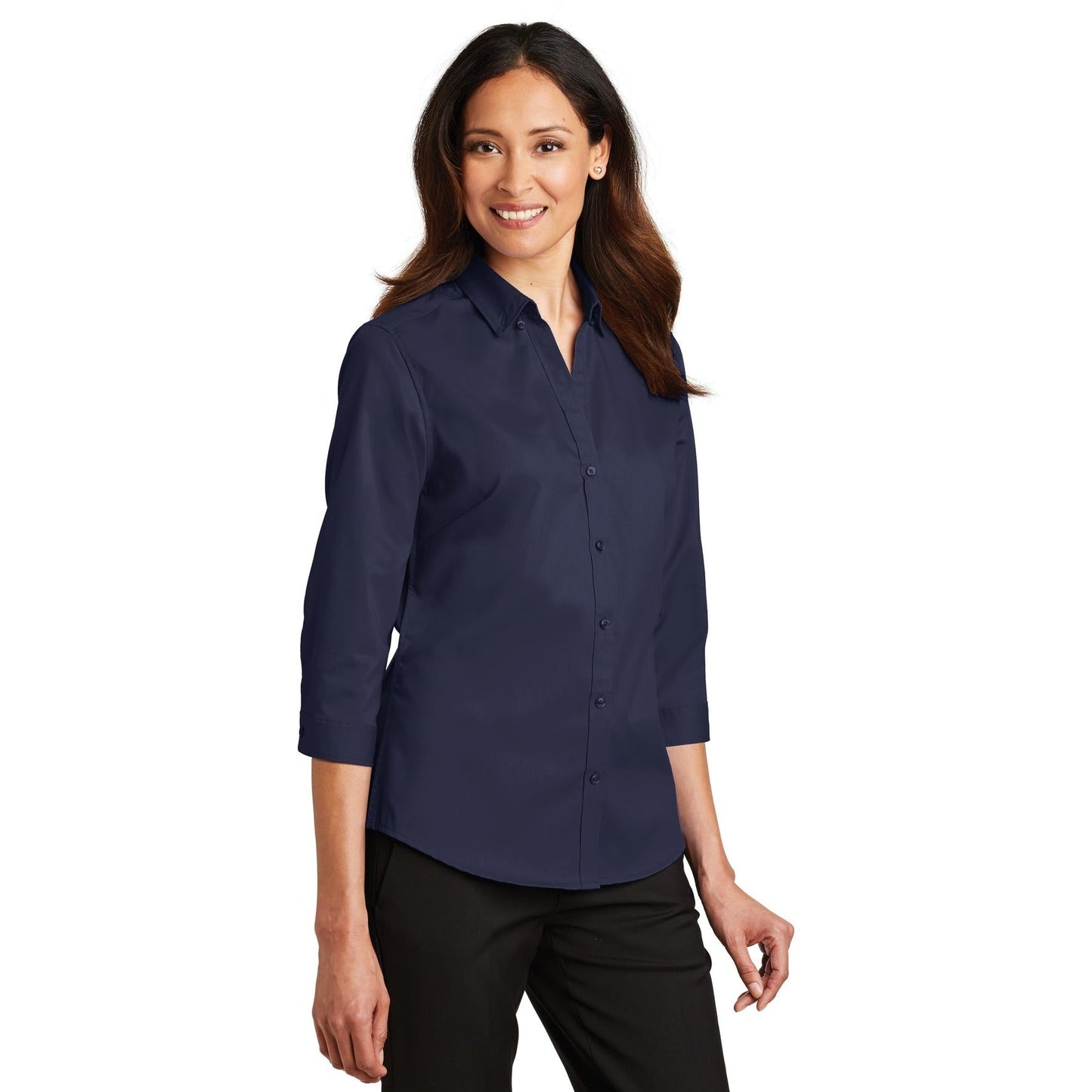 Black Button Up Shirts - Port Authority - Comfortable Twill