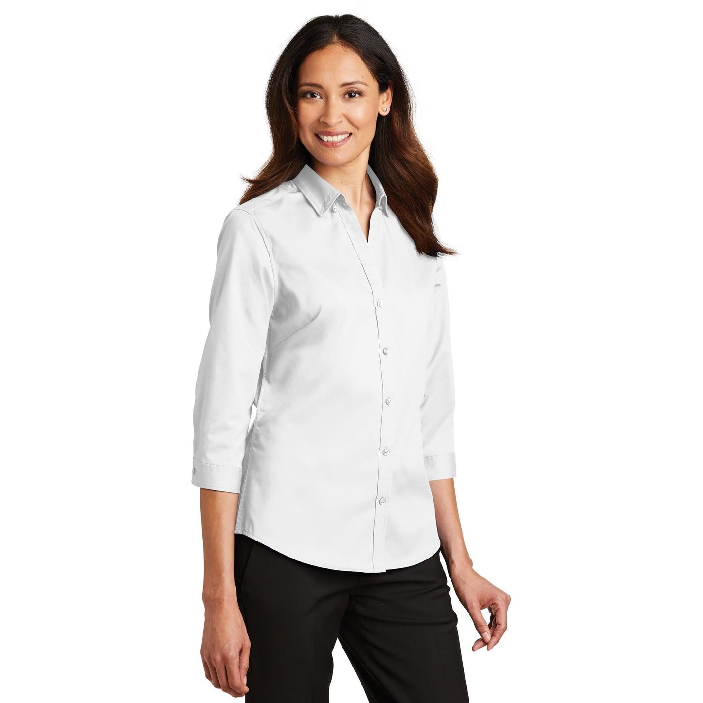 Black Button Up Shirts - Port Authority - Comfortable Twill