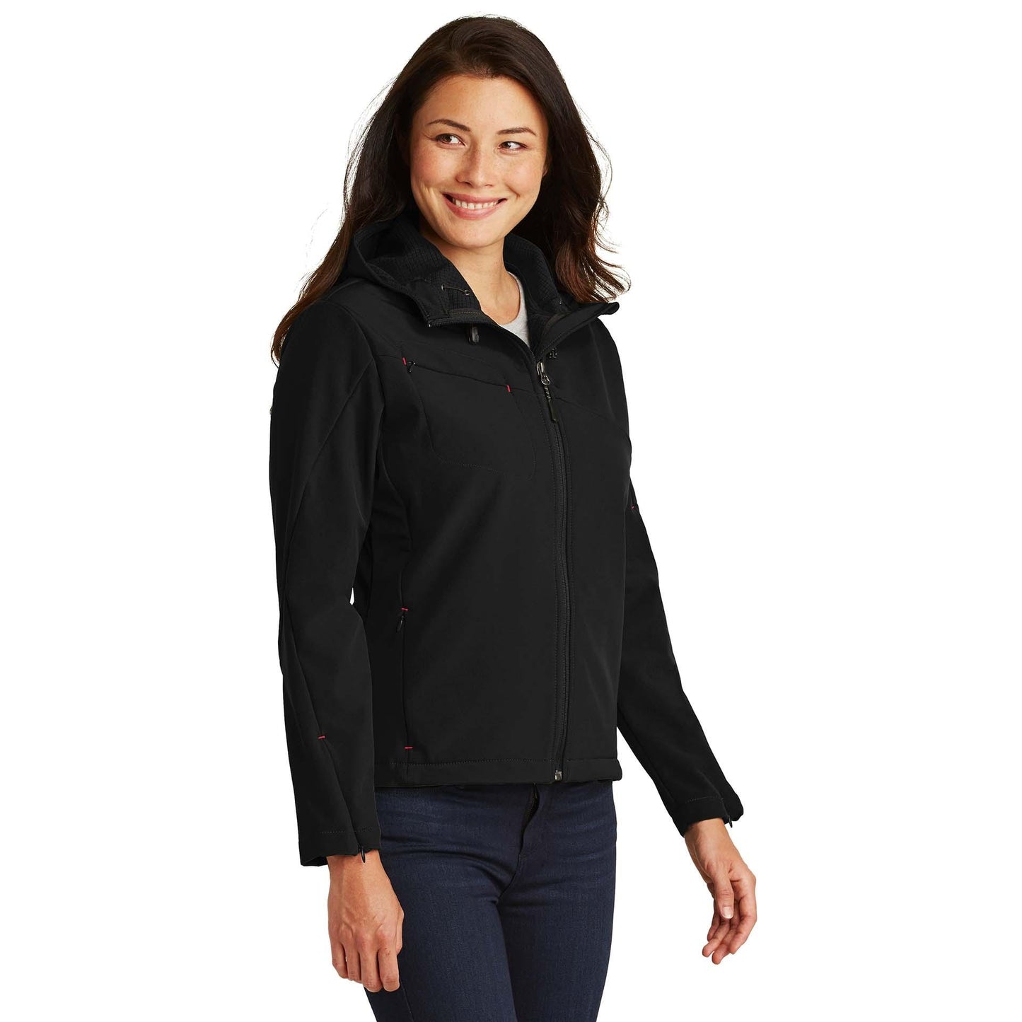 Black/Engine Red Jackets - Port Authority - Stylish Soft Shell