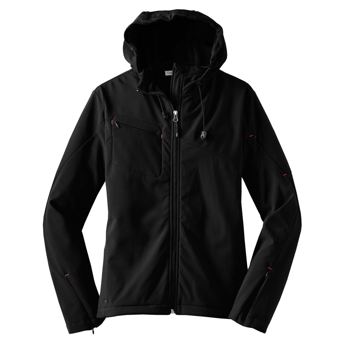 Black/Engine Red Jackets - Port Authority - Stylish Soft Shell