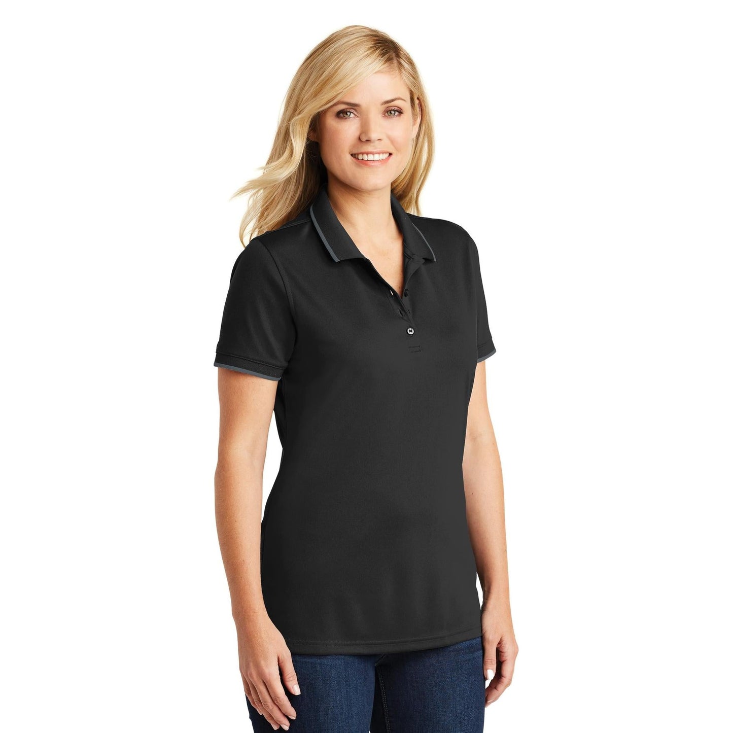 Deep Black Polo Shirt - Port Authority - Breathable