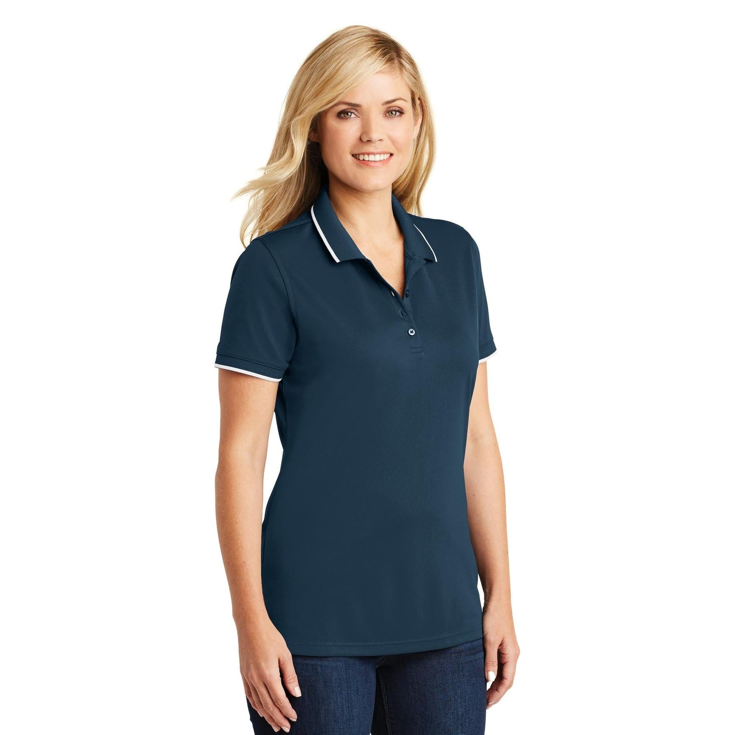 Deep Black Polo Shirt - Port Authority - Breathable