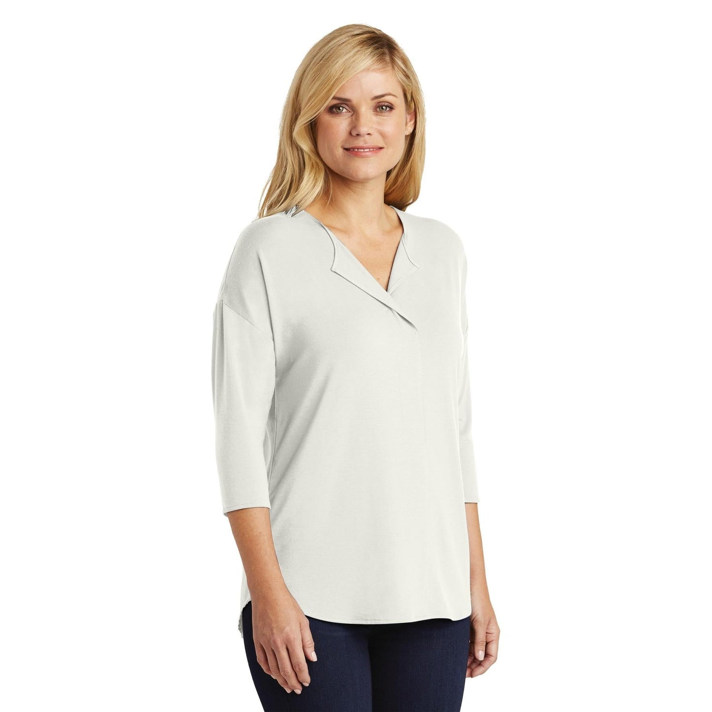 Black Polo Shirt - Port Authority - Soft Split Neck