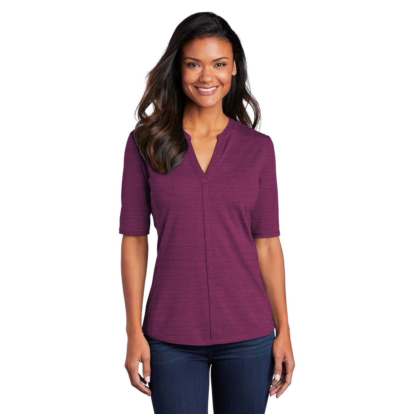 Black/Thunder Grey Button Up Shirt - Port Authority - Soft