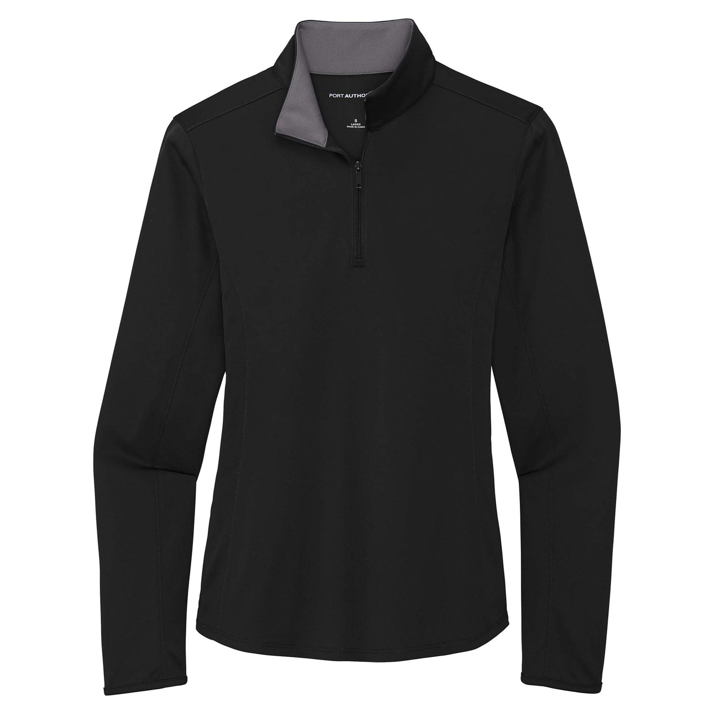 Black/Steel Grey Sweatshirts - Port Authority - Moisture Wicking