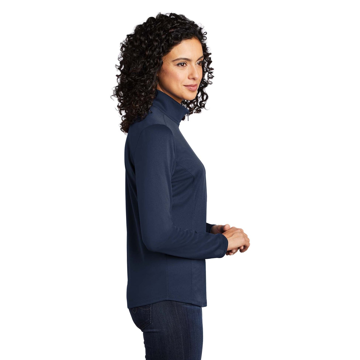 Black/Steel Grey Sweatshirts - Port Authority - Moisture Wicking