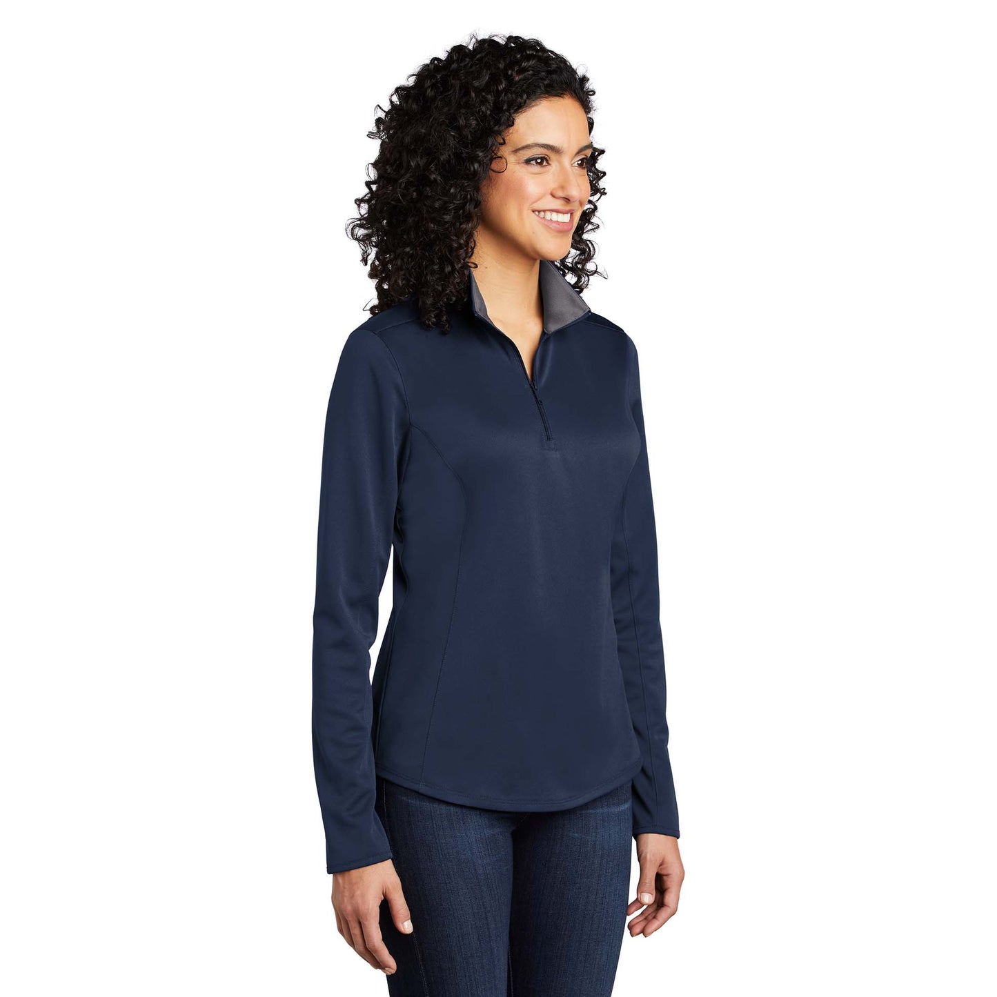 Black/Steel Grey Sweatshirts - Port Authority - Moisture Wicking