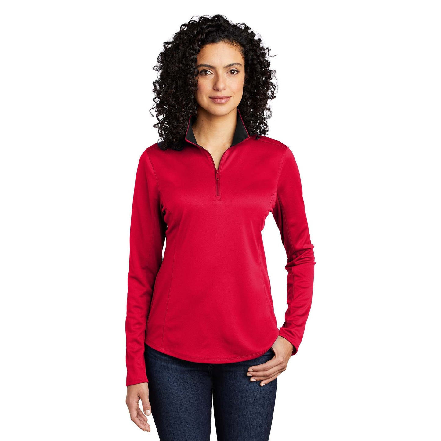 Black/Steel Grey Sweatshirts - Port Authority - Moisture Wicking
