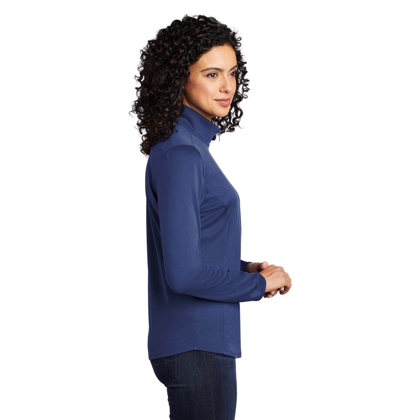 Black/Steel Grey Sweatshirts - Port Authority - Moisture Wicking