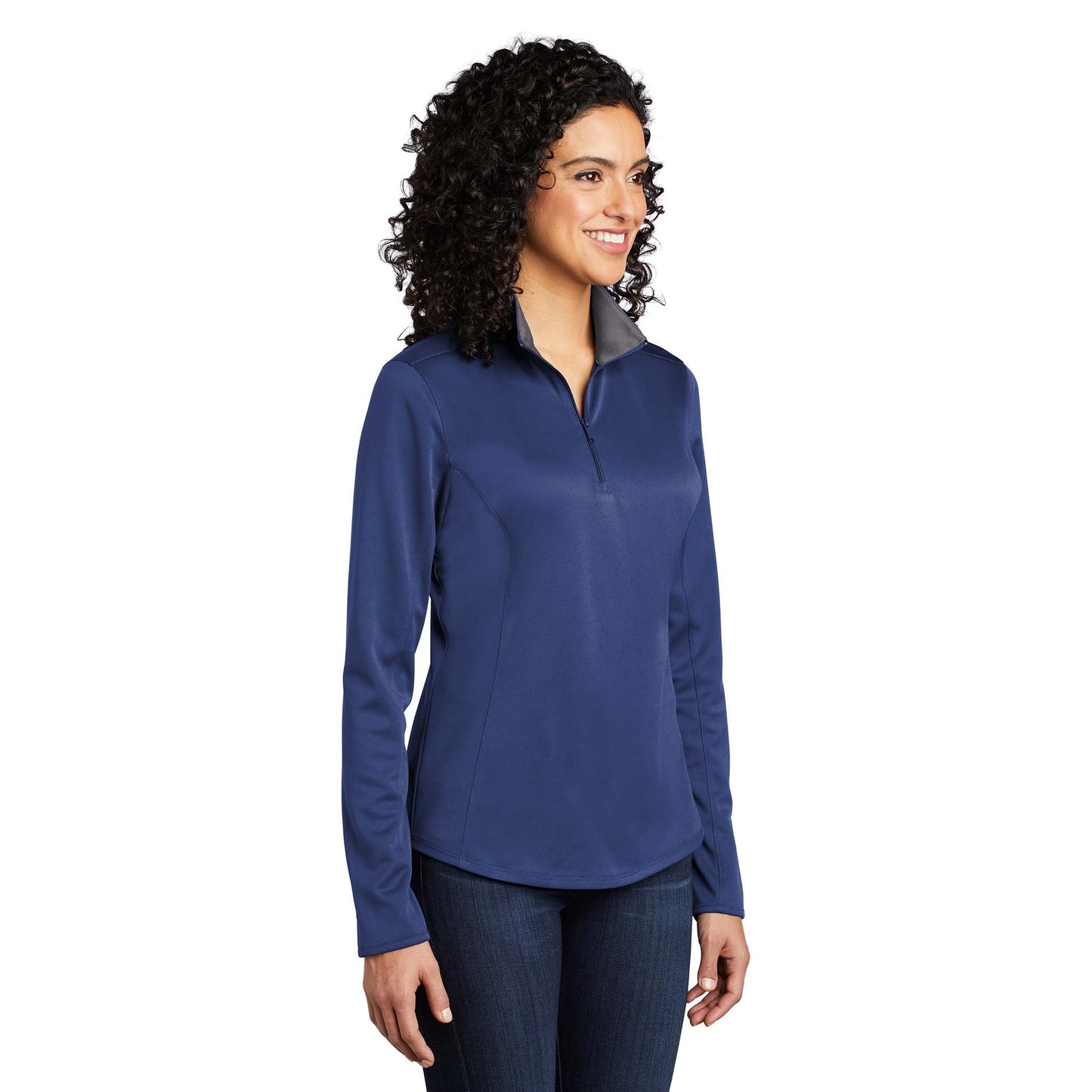 Black/Steel Grey Sweatshirts - Port Authority - Moisture Wicking
