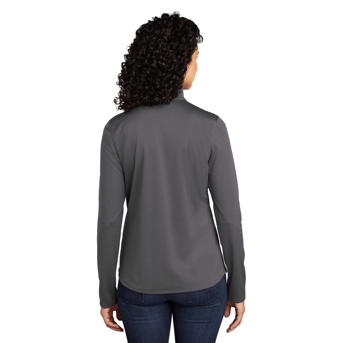 Black/Steel Grey Sweatshirts - Port Authority - Moisture Wicking