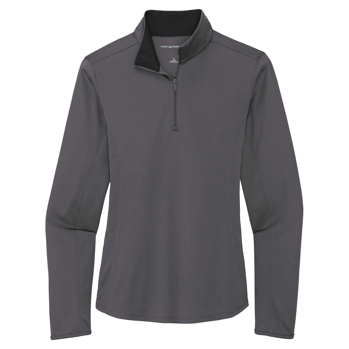 Black/Steel Grey Sweatshirts - Port Authority - Moisture Wicking