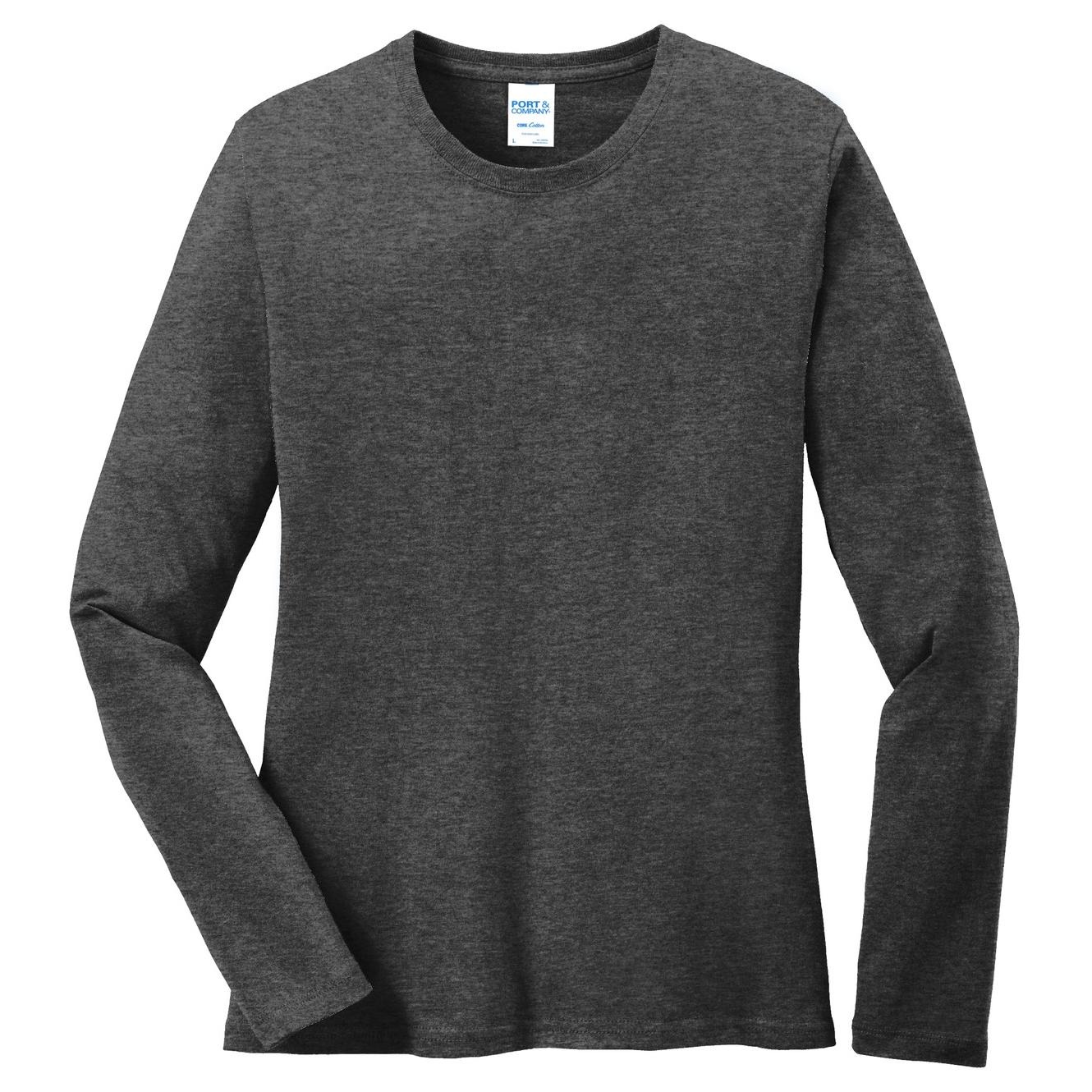 Dark Heather Grey T-Shirts - Port & Company - Comfortable Cotton