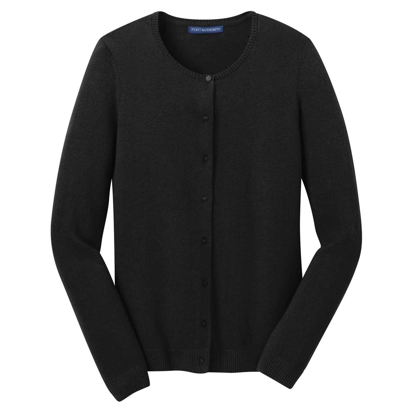 Black Cardigans - Port Authority - Elegant Knit Design