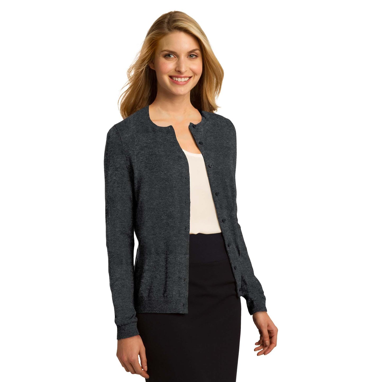Black Cardigans - Port Authority - Elegant Knit Design