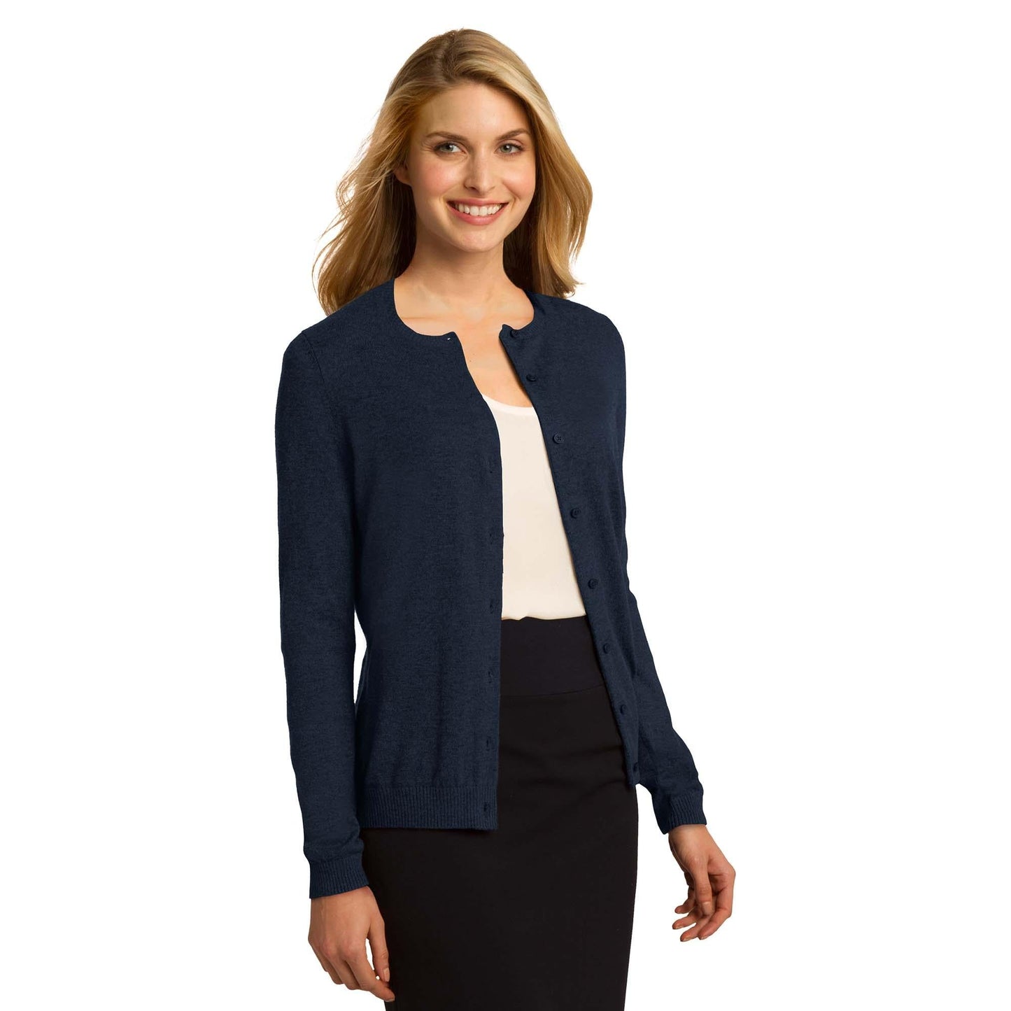 Black Cardigans - Port Authority - Elegant Knit Design