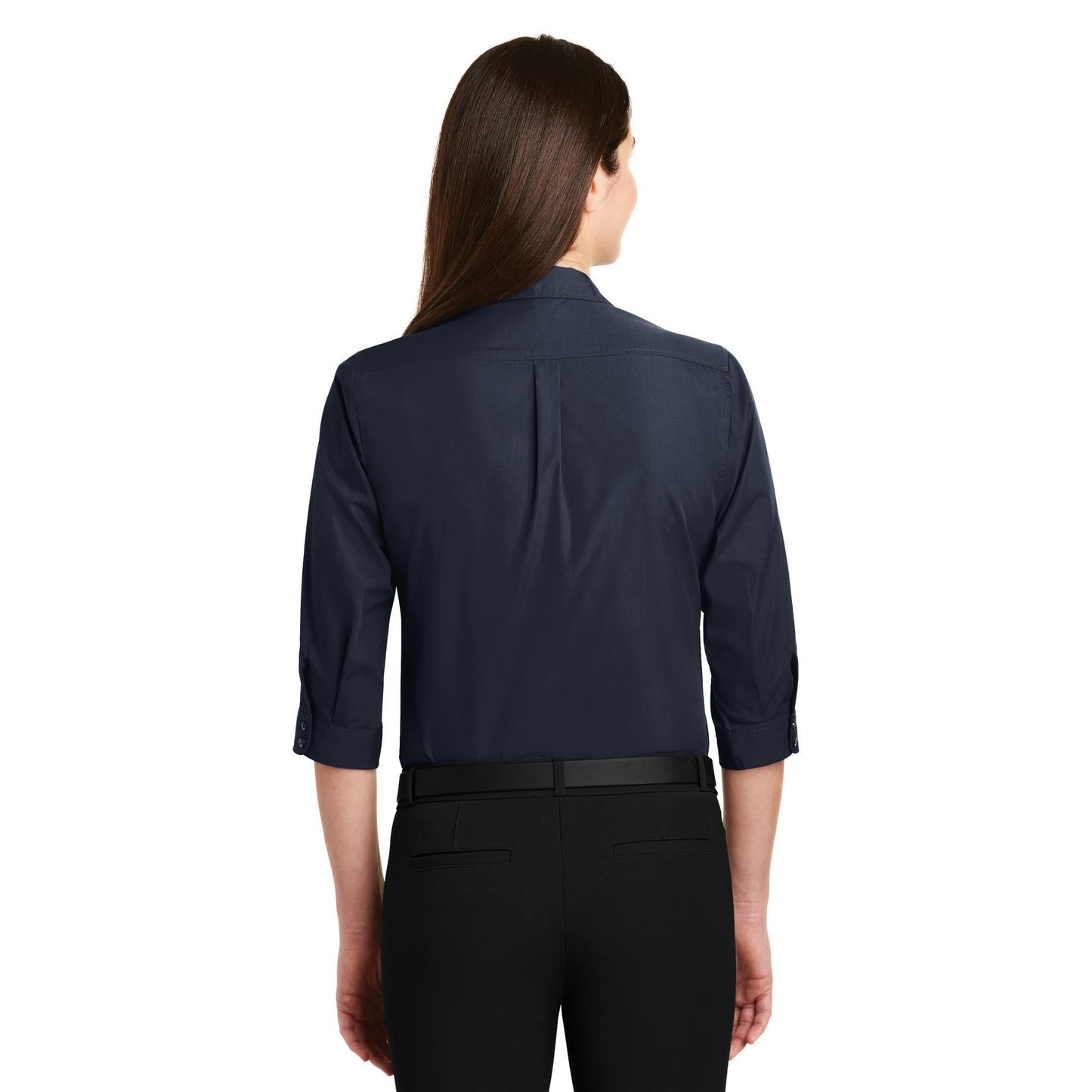 Deep Black Button Up Shirts - Port Authority - Stylish