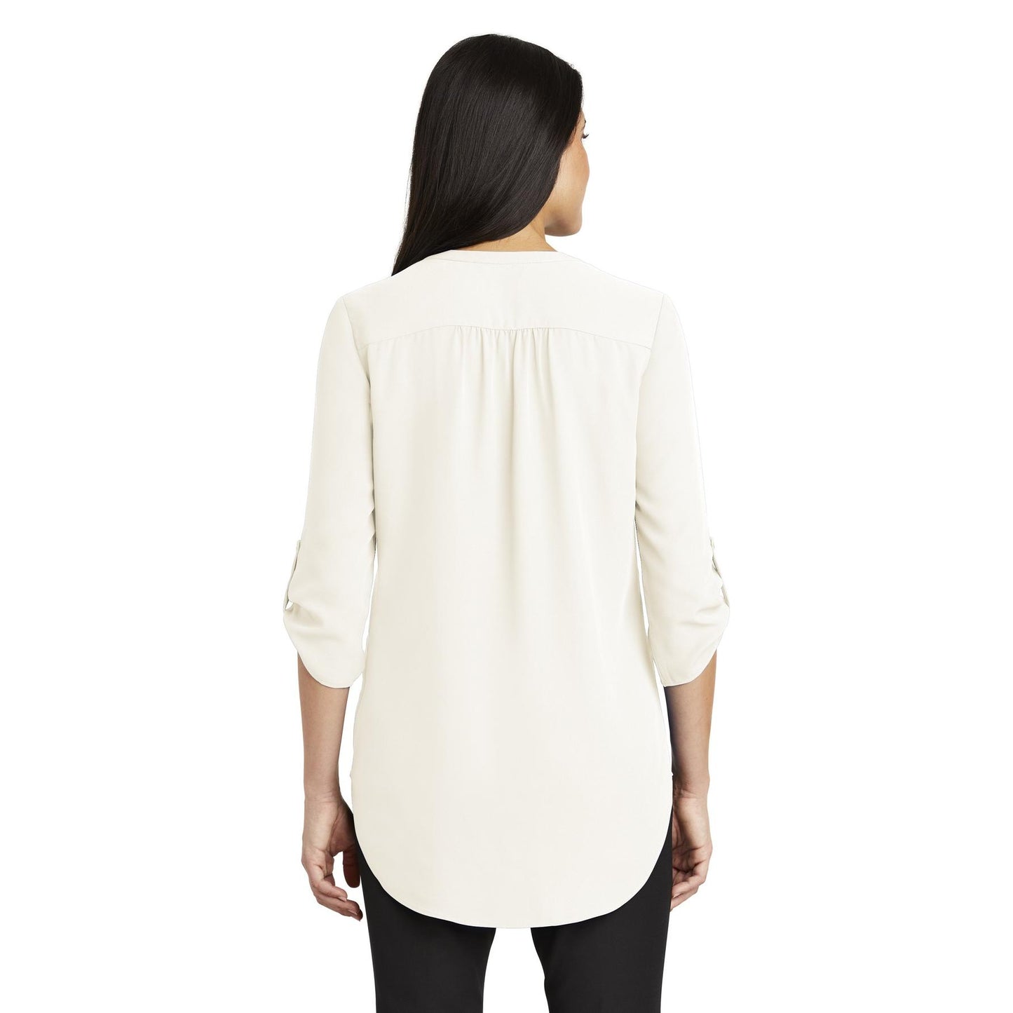 Black Blouses - Stylish Tunic - Port Authority - V-Neck