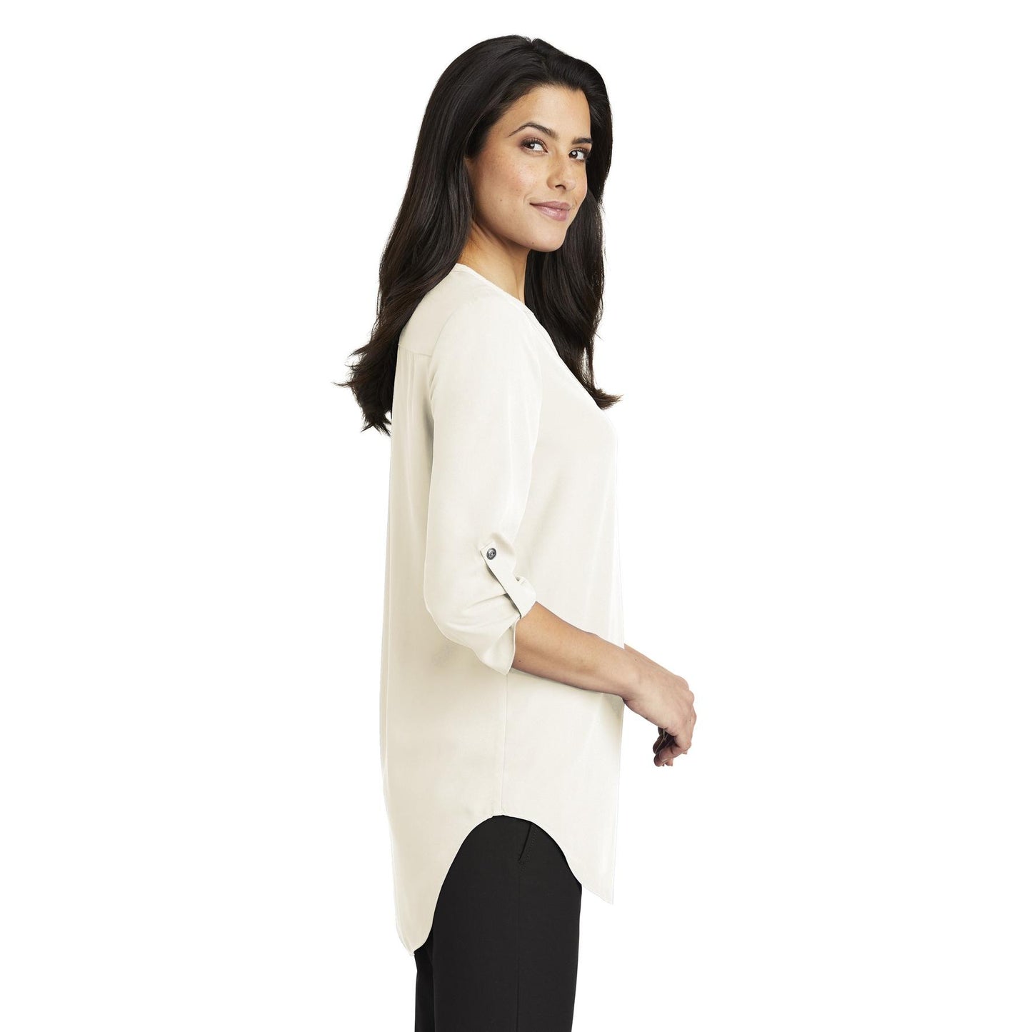 Black Blouses - Stylish Tunic - Port Authority - V-Neck