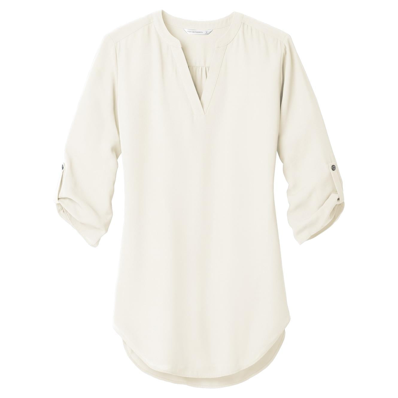 Black Blouses - Stylish Tunic - Port Authority - V-Neck