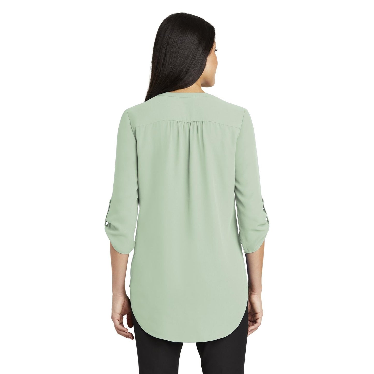 Black Blouses - Stylish Tunic - Port Authority - V-Neck
