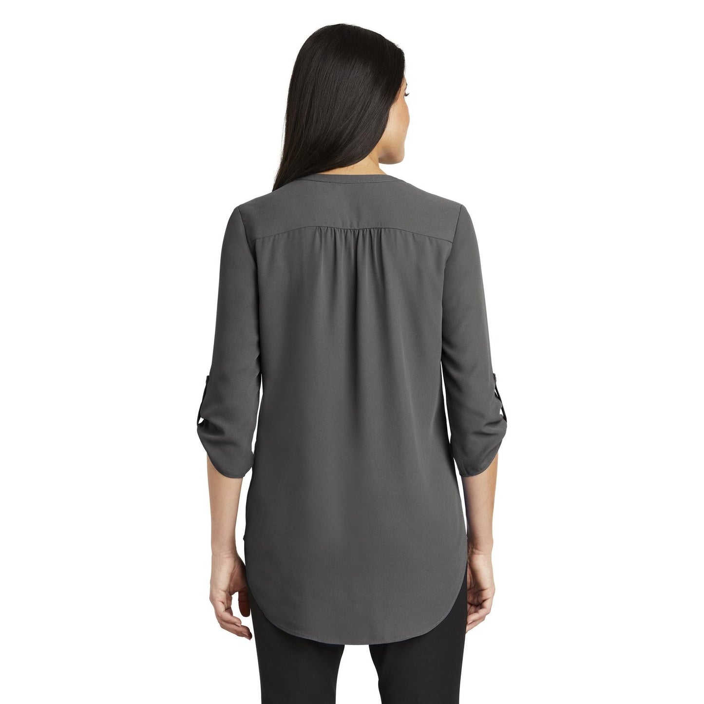Black Blouses - Stylish Tunic - Port Authority - V-Neck