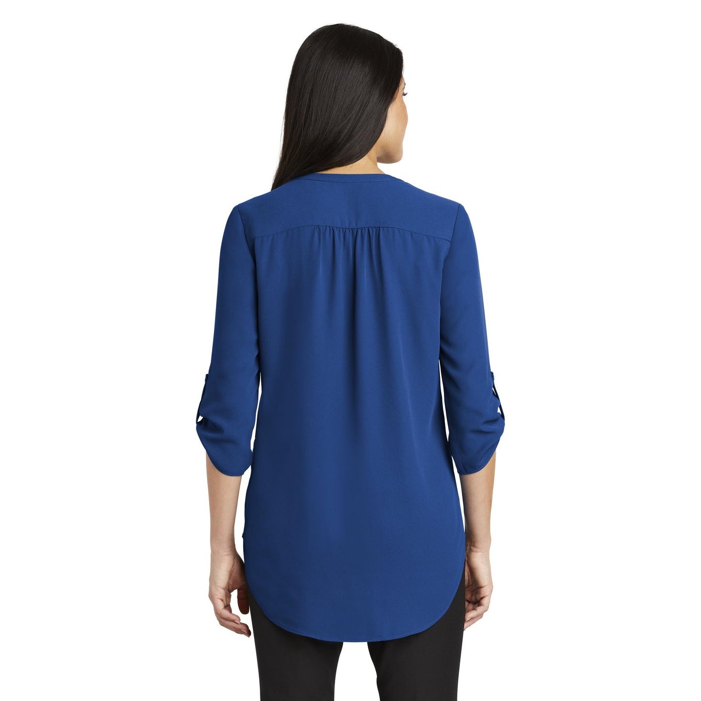Black Blouses - Stylish Tunic - Port Authority - V-Neck
