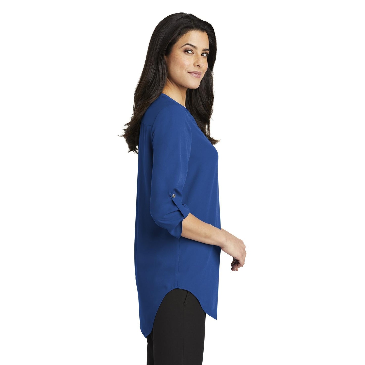 Black Blouses - Stylish Tunic - Port Authority - V-Neck