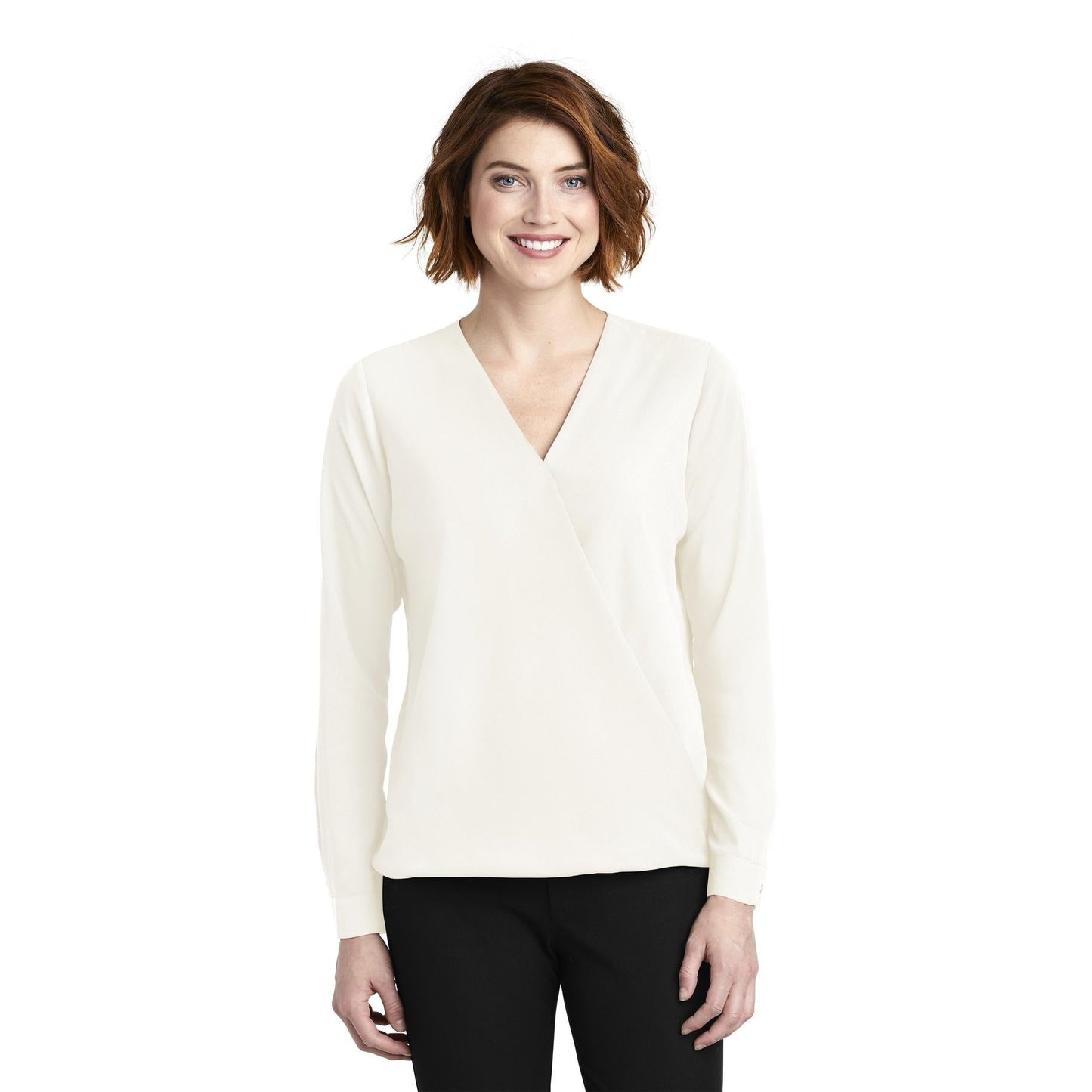 Ivory Chiffon Blouses - Port Authority - Elegant Style