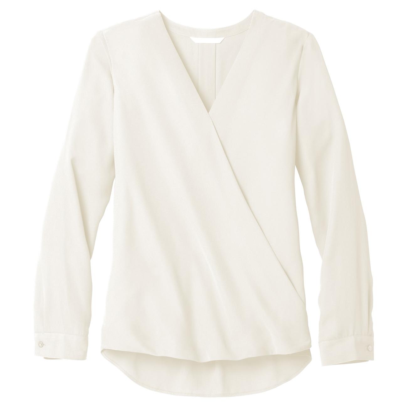 Ivory Chiffon Blouses - Port Authority - Elegant Style