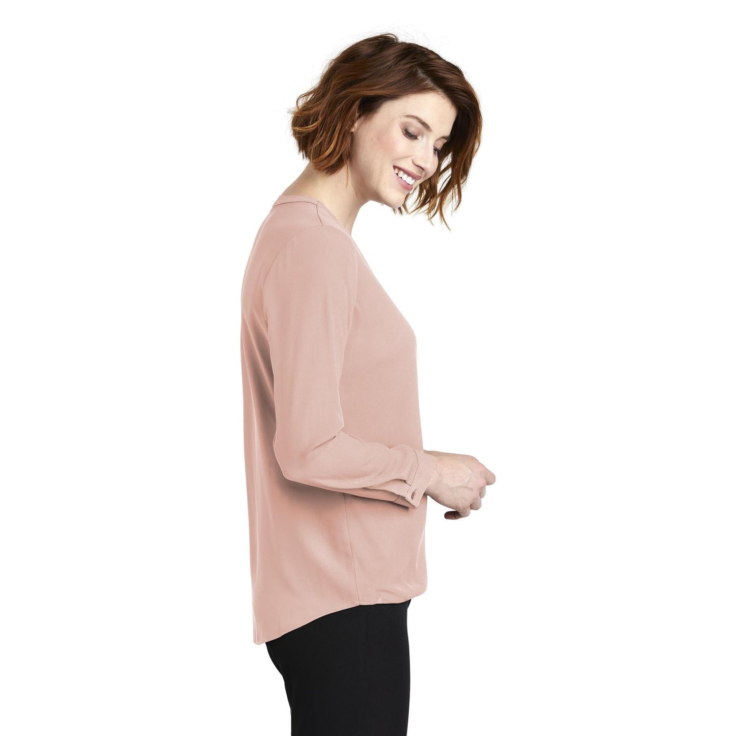 Ivory Chiffon Blouses - Port Authority - Elegant Style
