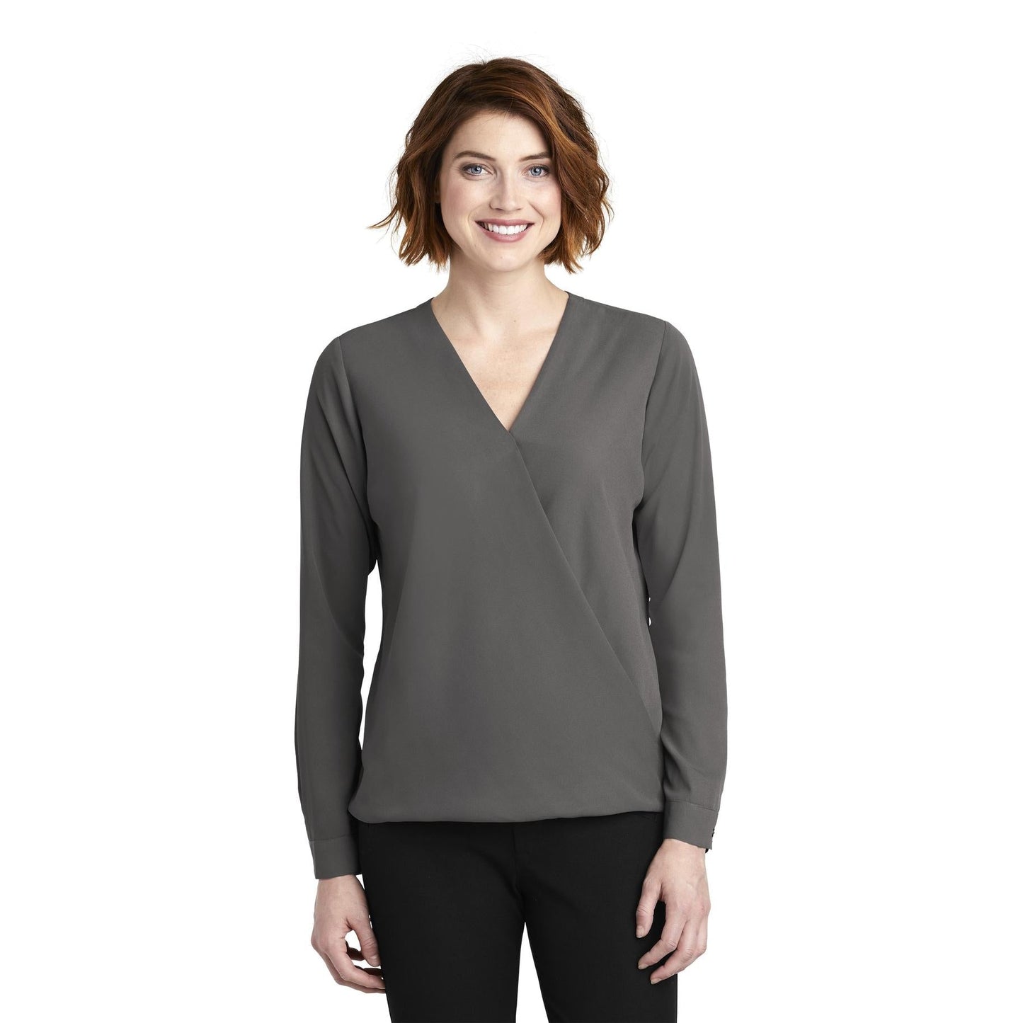 Ivory Chiffon Blouses - Port Authority - Elegant Style