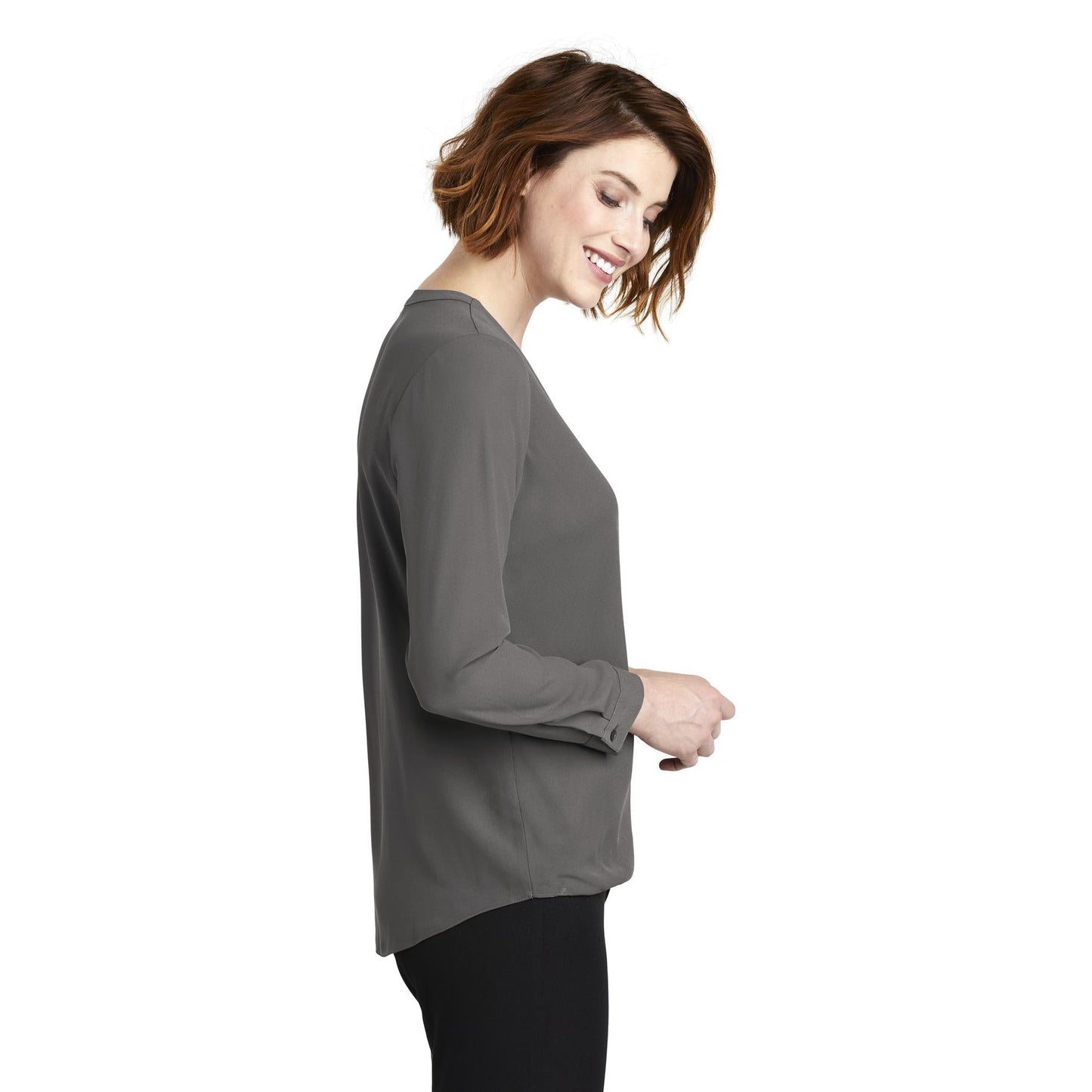 Ivory Chiffon Blouses - Port Authority - Elegant Style