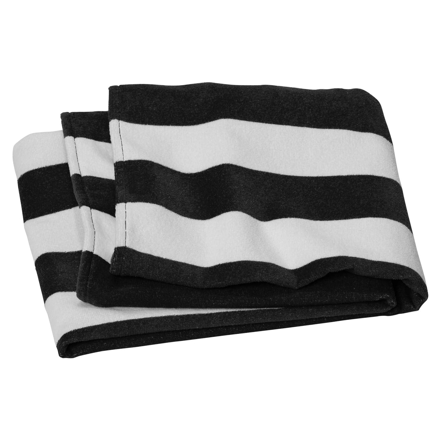 Black Beach Towels - Port Authority - Soft Terry Cotton