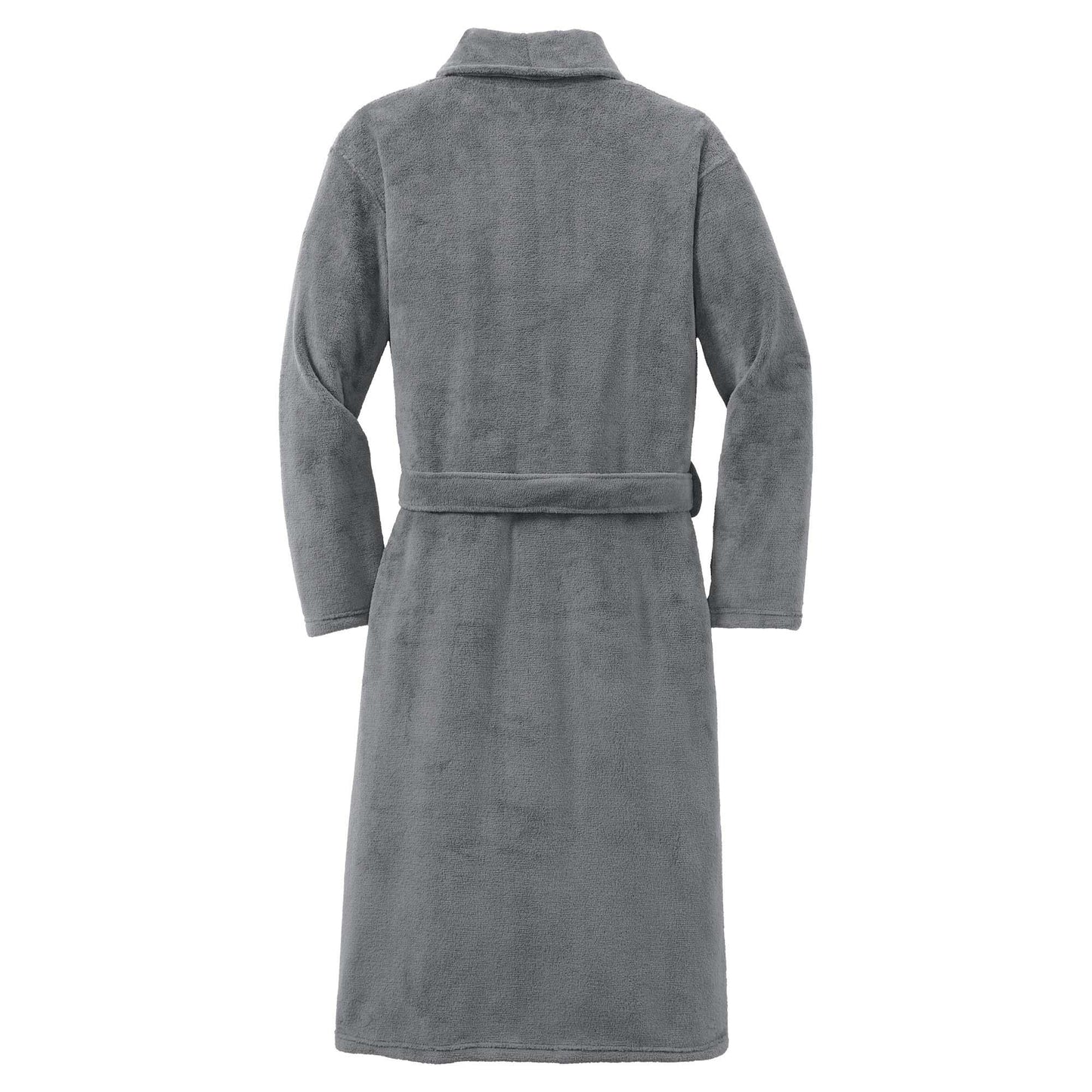 Deep Smoke Bathrobe - Port Authority - Plush Microfleece