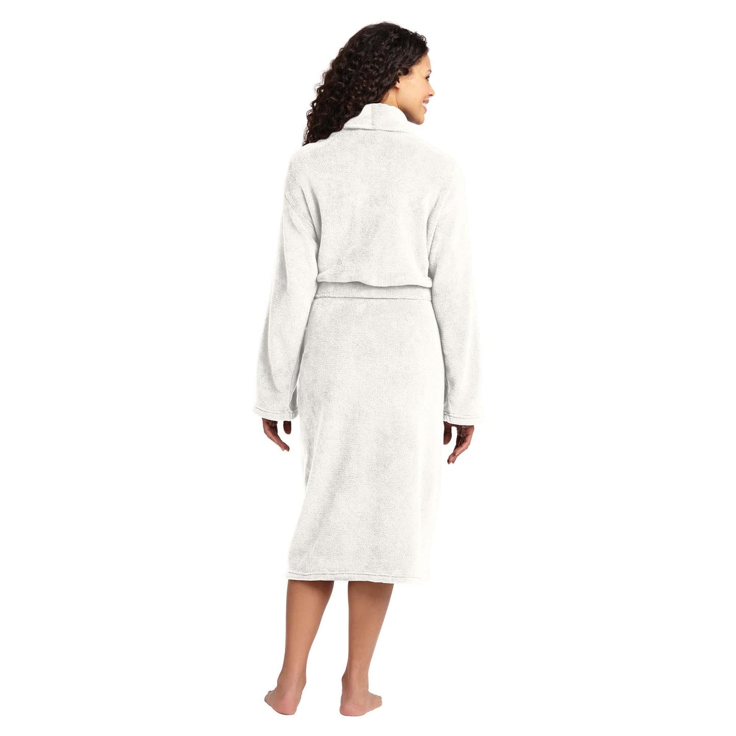Deep Smoke Bathrobe - Port Authority - Plush Microfleece