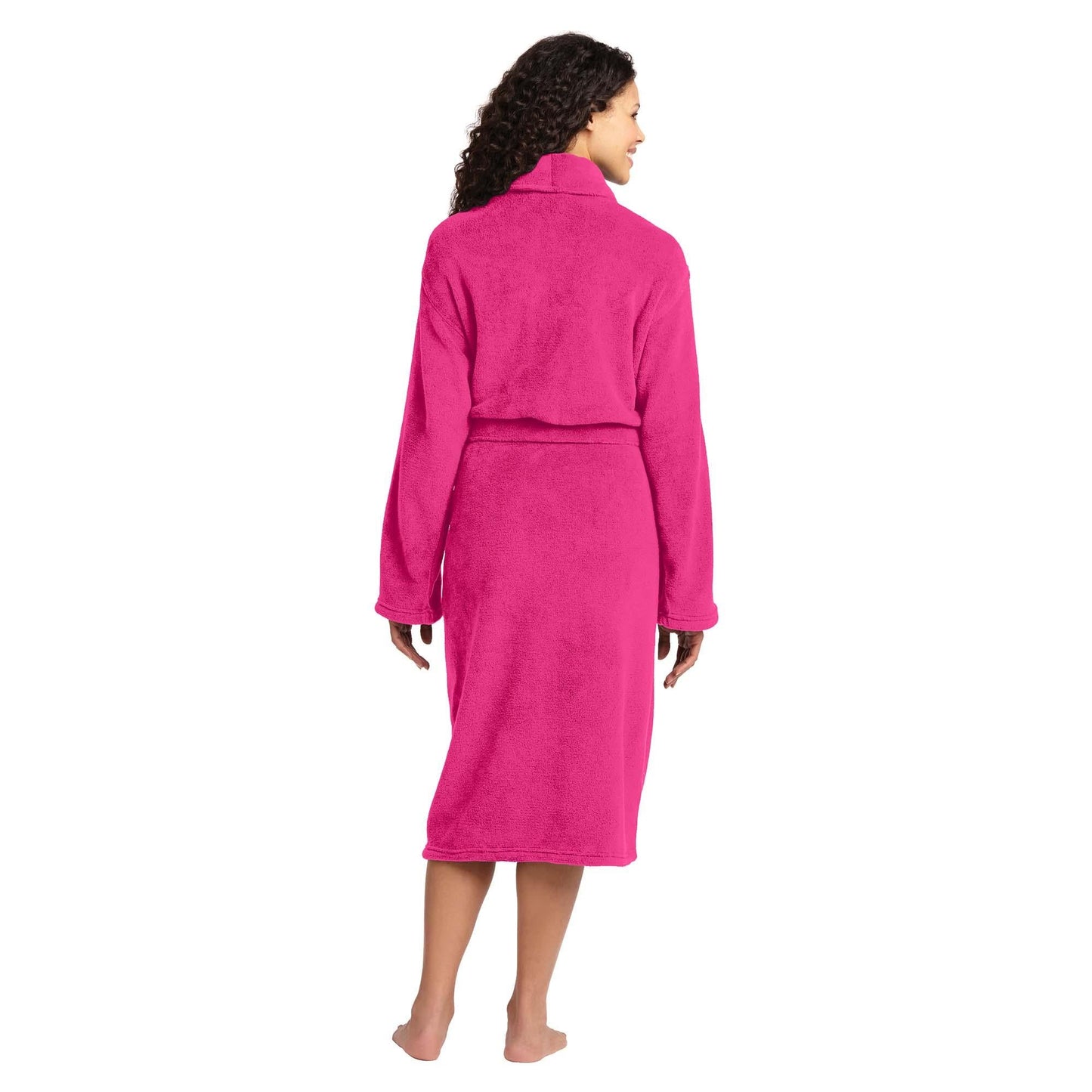 Deep Smoke Bathrobe - Port Authority - Plush Microfleece