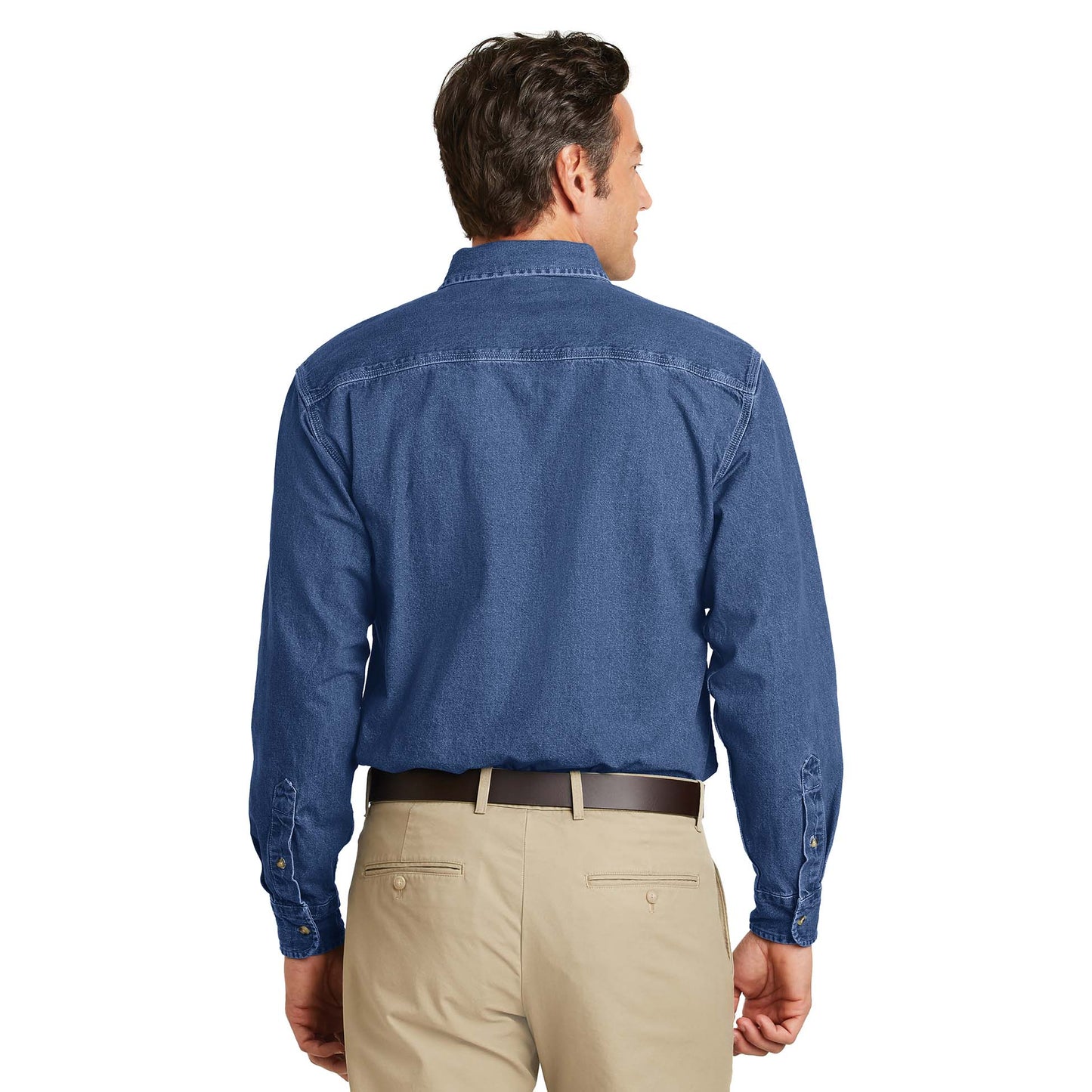 Dark Blue Denim Shirt - Port Authority - Quality Fabric