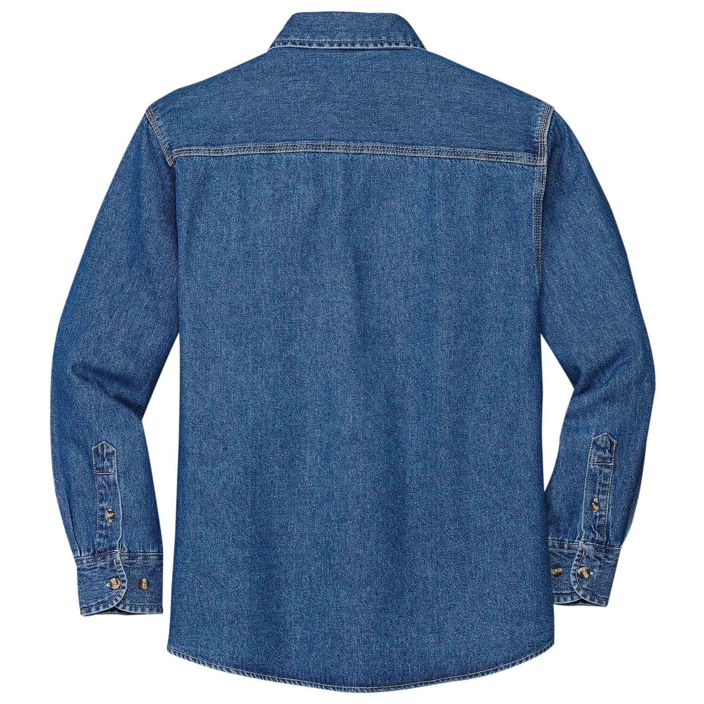 Dark Blue Denim Shirt - Port Authority - Quality Fabric