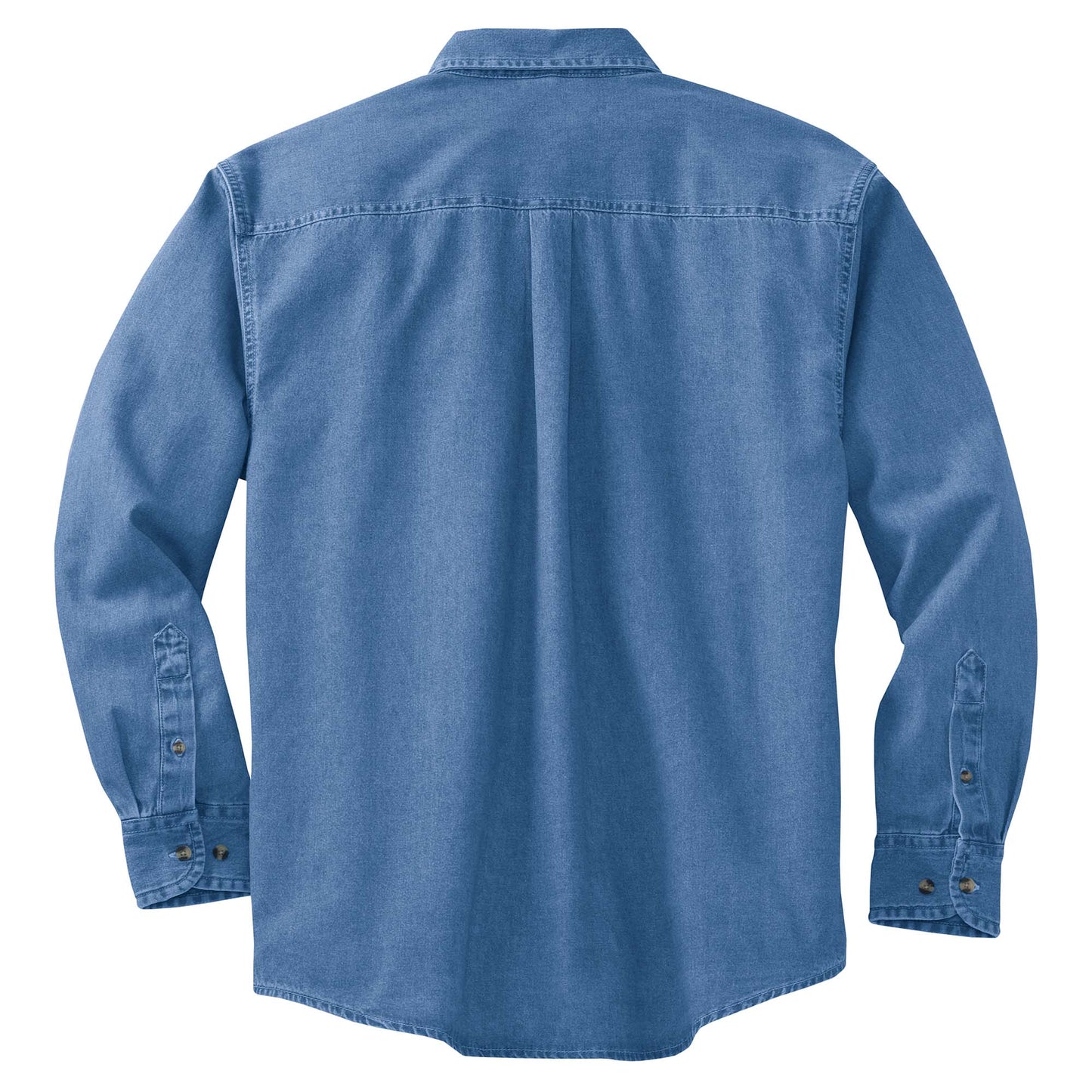 Faded Denim Shirt - Port Authority - Stylish Cotton