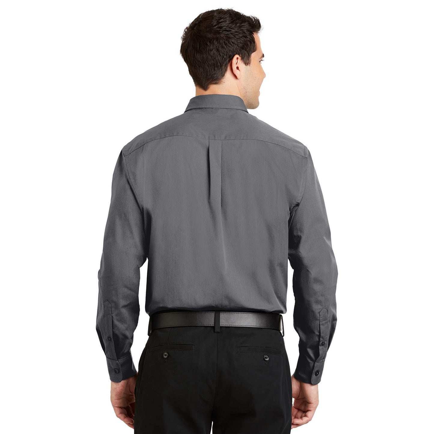 Grey Button Up Shirt - Port Authority - Stylish Design