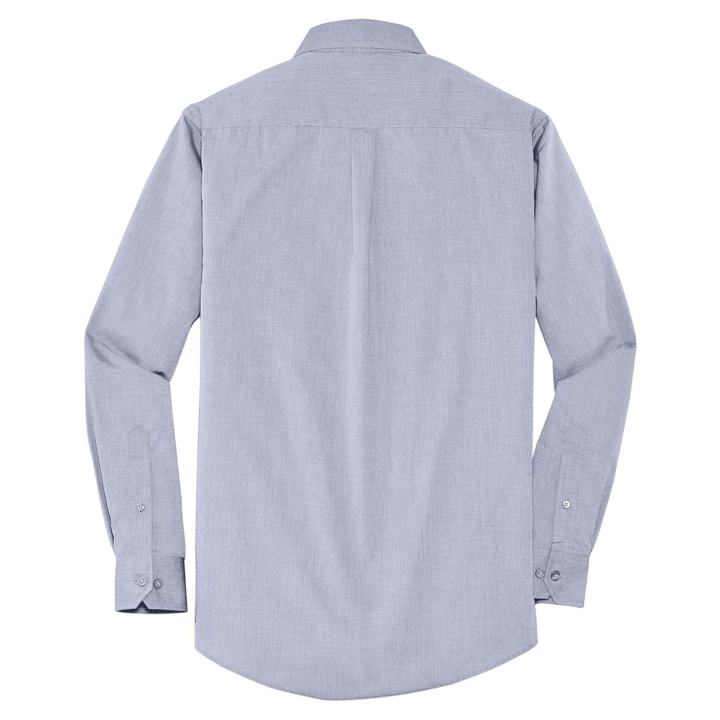 Chambray Blue Button Up Shirt - Port Authority - Easy Care