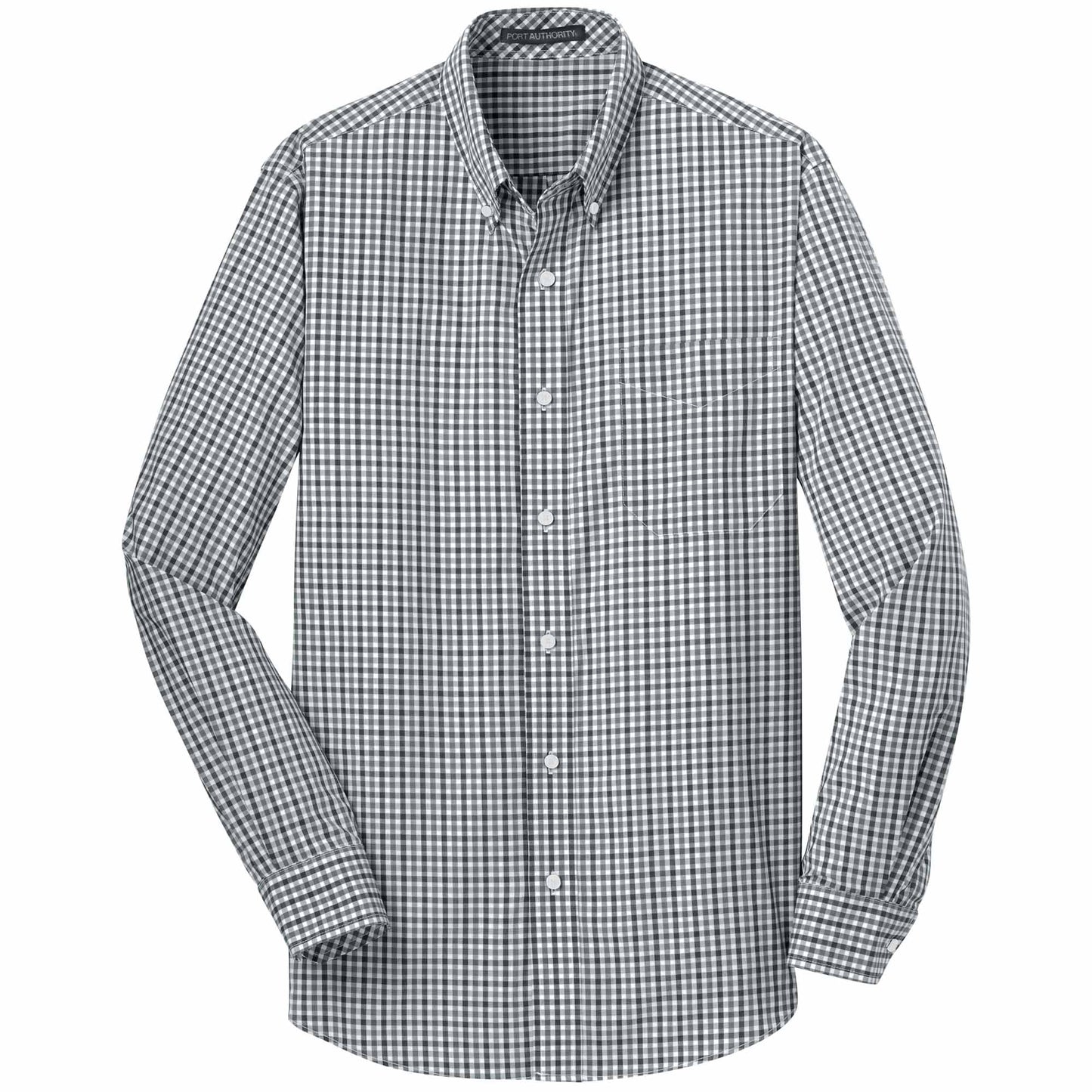 Black/Charcoal Button Up Shirts - Port Authority - Stylish