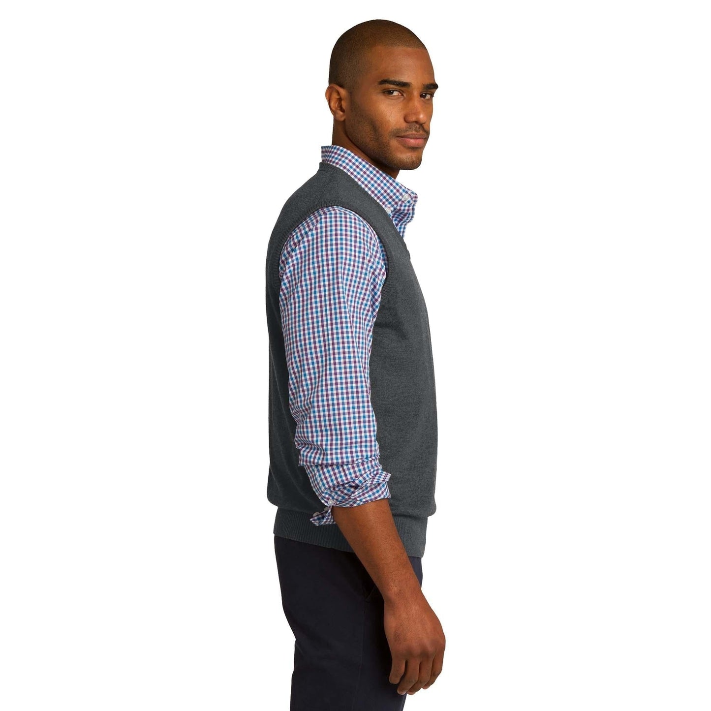 Black Vests - Elegant Sweater - Port Authority - Versatile Fit
