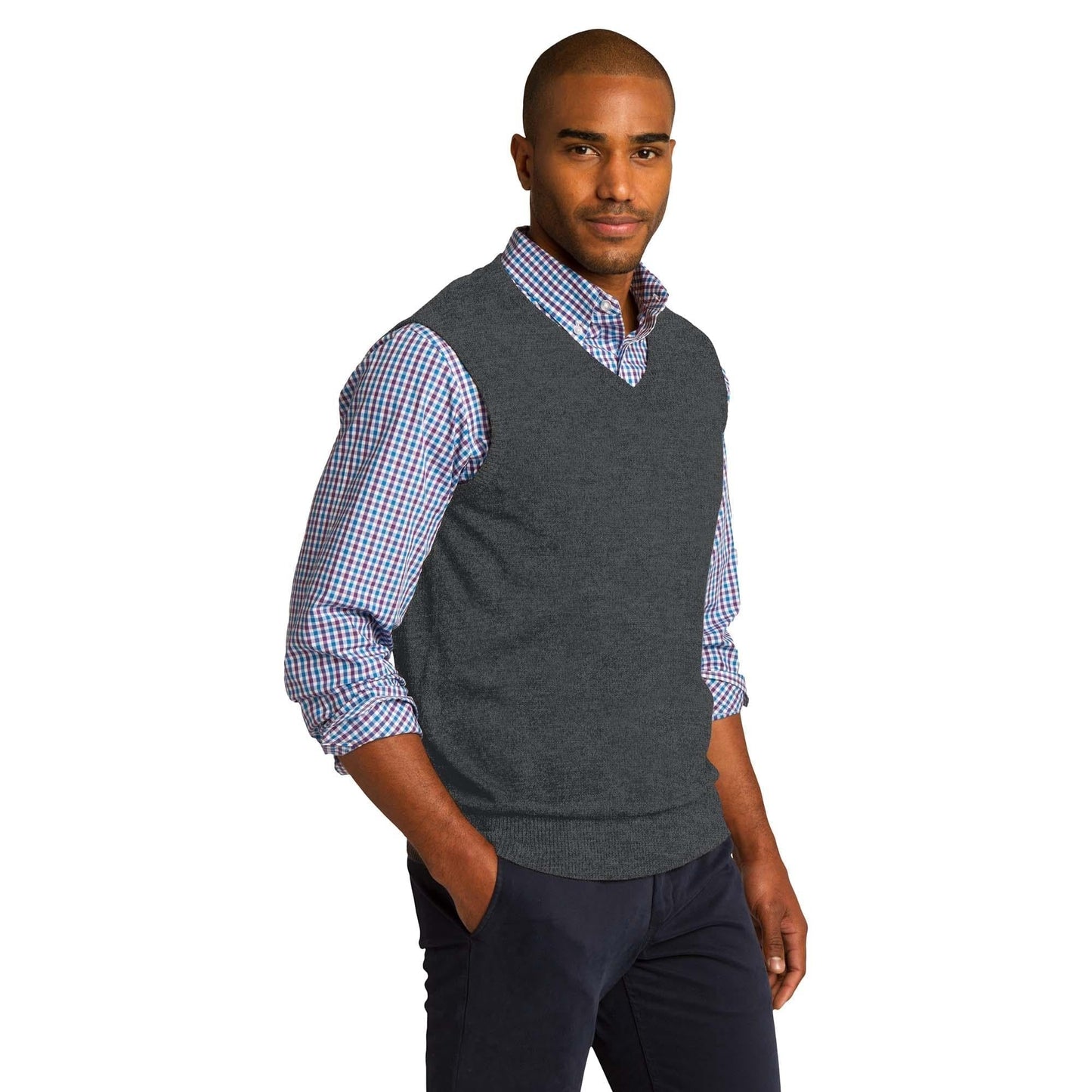 Black Vests - Elegant Sweater - Port Authority - Versatile Fit