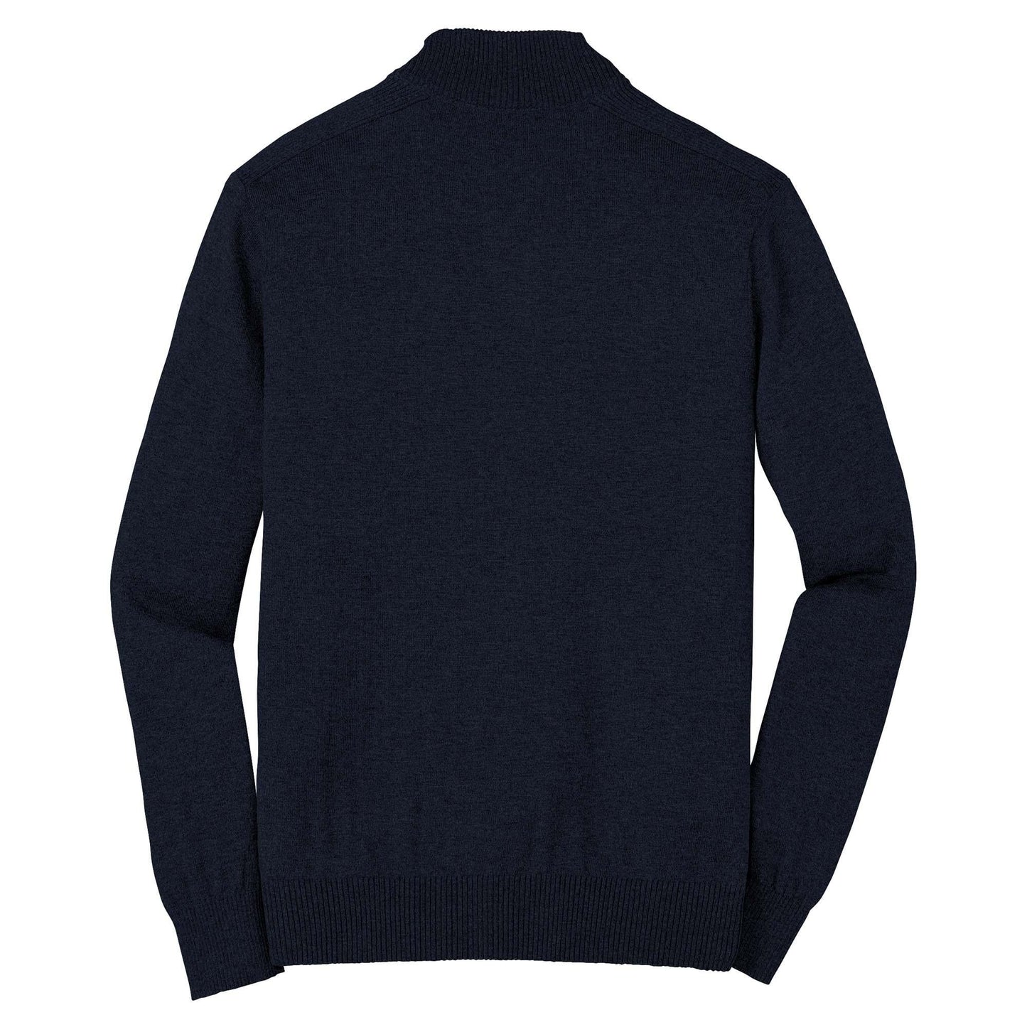 Navy Sweater - Port Authority - Stylish Rib Knit - Fashionable