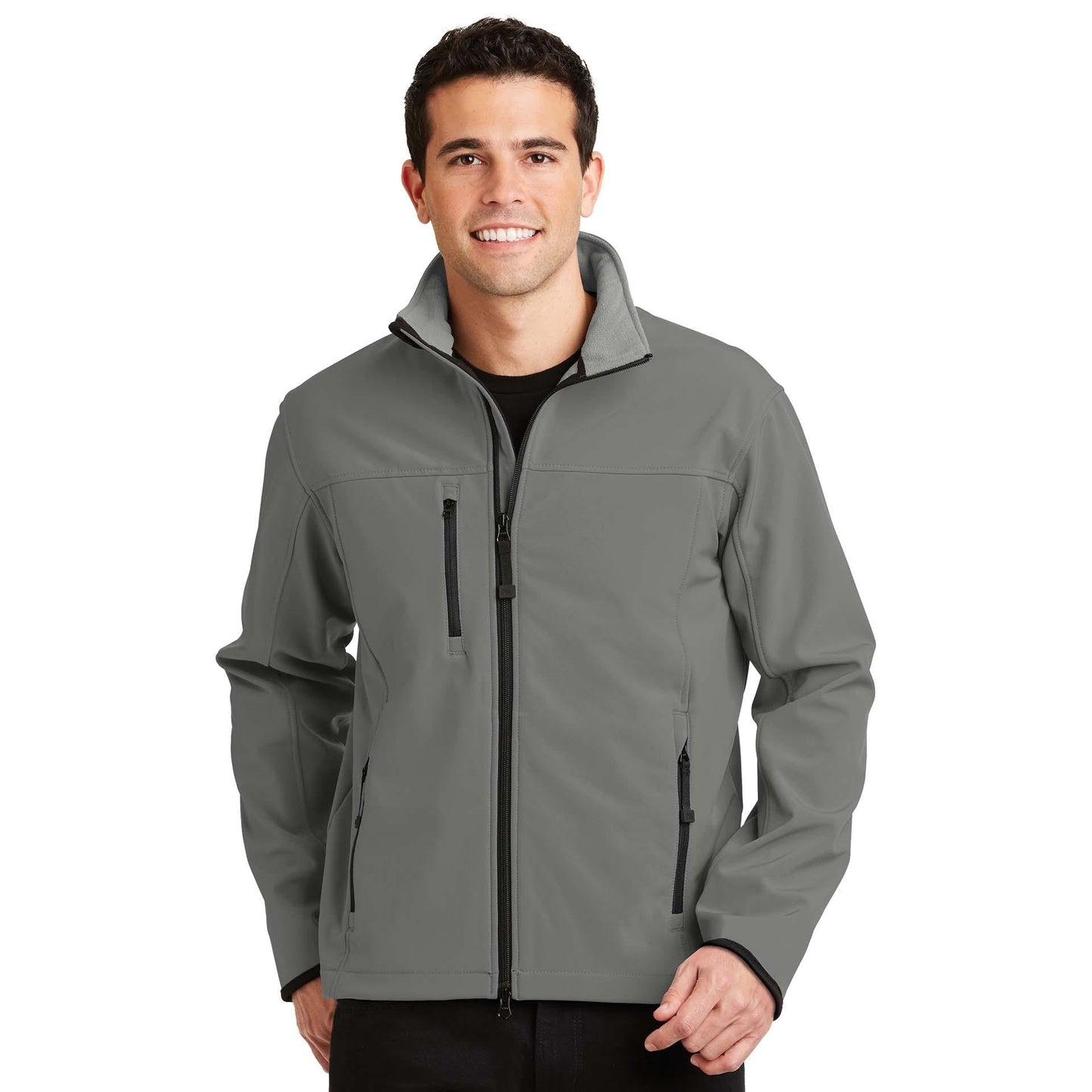 Black/Chrome Jacket - Port Authority - Soft Shell